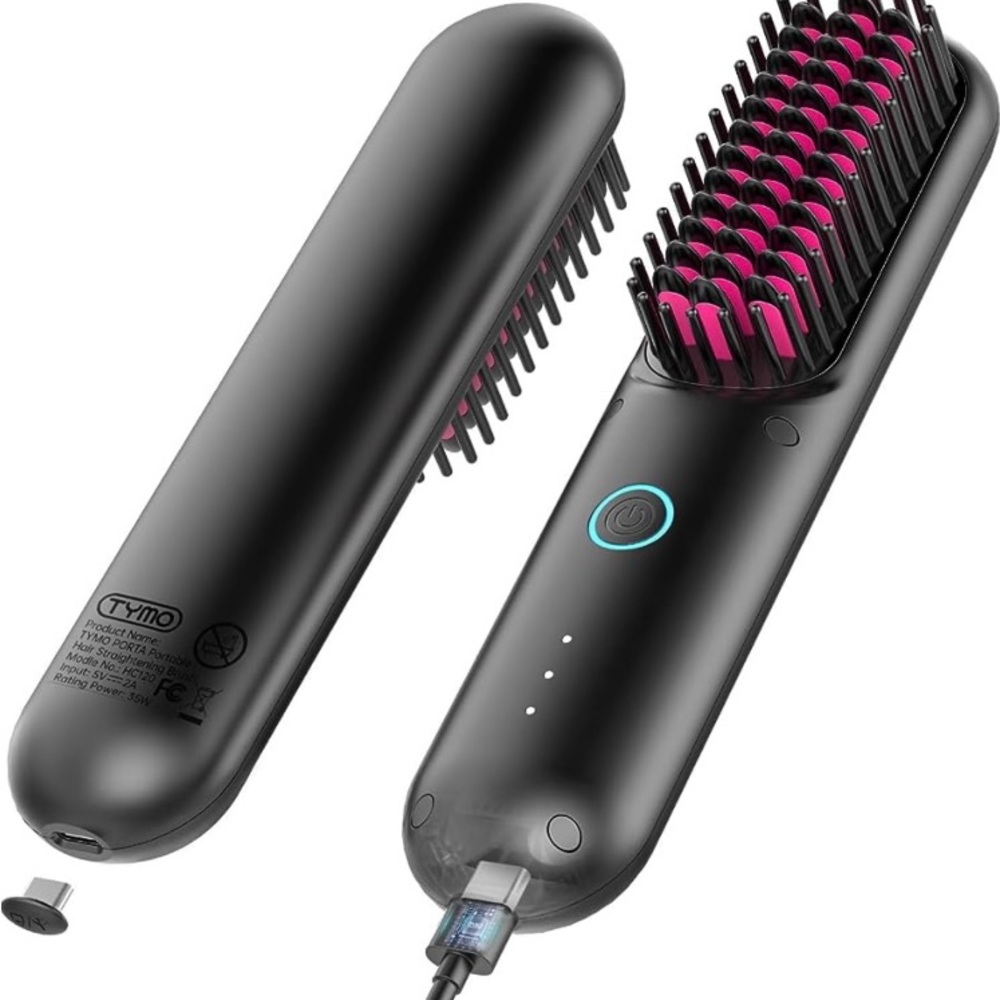 TYMO Porta Cordless Hair Straightener Brush